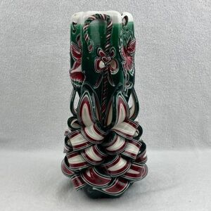 Holland House Candles Handcrafted Holiday Carved Candle 13.5”